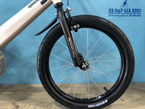 Lốp xe 18inch- Xe Đạp 18 Inch SPACEBABY Khung Nhôm Bánh Căm Màu Nâu Cafe