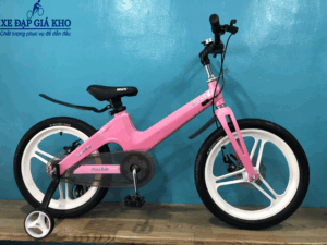 Xe Đạp 18 Inch JIANER Sườn Nhôm Bánh Mâm-Màu Hồng