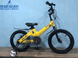 Xe Đạp 16 Inch SPACEBABY Khung Nhôm Bánh Căm- Màu Vàng