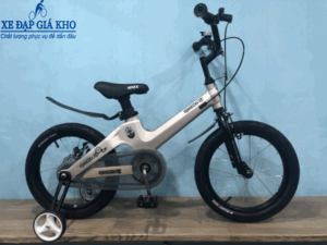 Xe Đạp 16 Inch SPACEBABY Khung Nhôm Bánh Căm- Màu Nâu CaFe