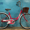 Xe Đạp Phổ Thông 24 inch Cao cấp WINNER 2005 – Màu Hồng Đậm