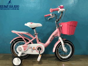 Xe Đạp Trẻ Em 12 inch TOYOU TY-24-Màu Hồng Nhạt
