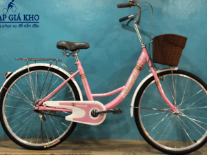 Xe Đạp Phổ Thông 24 inch Cao cấp WINNER 2005 – Màu Hồng Nhạt