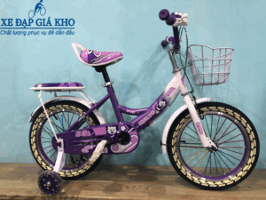 Xe Đạp Trẻ Em 16 Inch Nữ Conquer Speed – Màu Tím