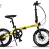 XE ĐẠP GẤP 16INCH FORNIX F160 KHUNG THÉP – MÀU VÀNG