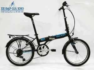XE ĐẠP GẤP GALAXY HK1- MÀU ĐEN XANH LÁ