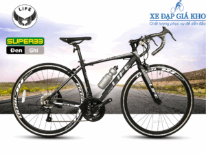 Xe Đạp Đua LIFE SP33-Màu Đen Ghi