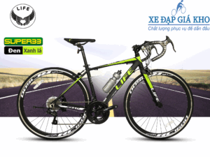 Xe Đạp Đua LIFE SP33-Màu Đen Xanh Lá