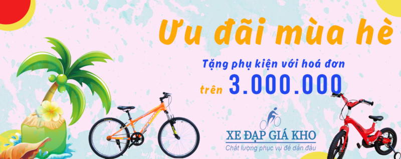 khuyến mãi mùa hè tại XE ĐẠP GIÁ KHO